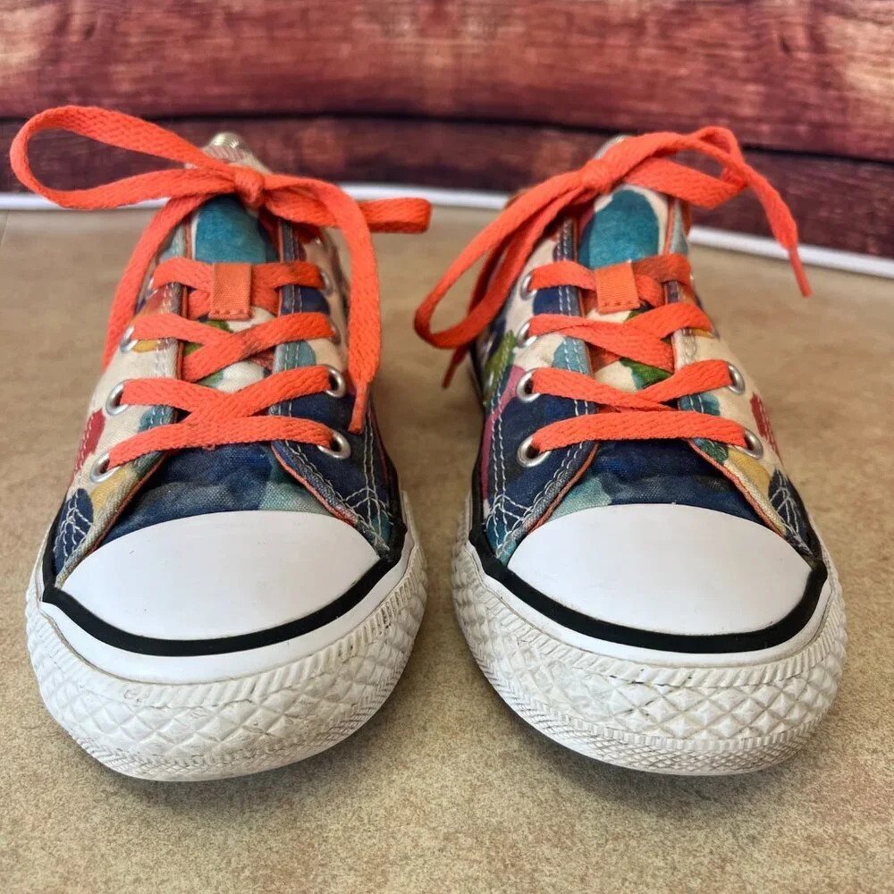 Converse All Star Low Top Colorful Multicolored Sneakers Unisex Junior 2 - Picture 4 of 11